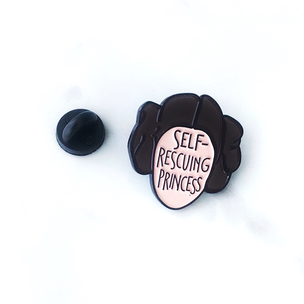 LAST 1! NEW Self Rescuing Princess Enamel Pin - Picture 2 of 3